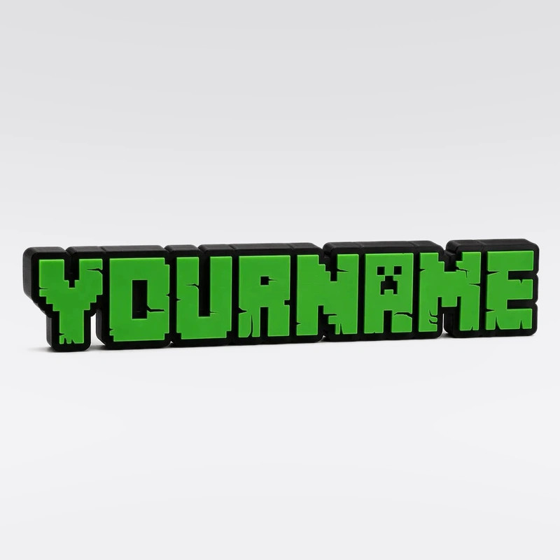 Custom Minecraft Name Sign – Personalised Plaque & Plate