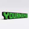 Custom Minecraft Name Sign – Personalised Plaque & Plate