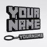 Custom Minecraft Name Sign – Personalised Plaque & Plate