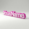 Custom Barbie Name Sign
