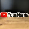 Custom YouTube 3D Name Sign