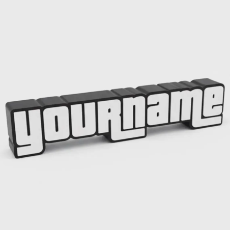 Custom GTA Style 3D Name Sign
