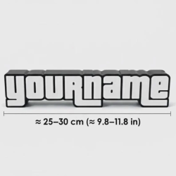 Custom GTA Style 3D Name Sign