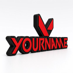 Custom Valorant Name Sign – Personalised Plaque & Plate