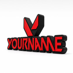 Custom Valorant Name Sign – Personalised Plaque & Plate