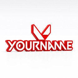 Custom Valorant Name Sign – Personalised Plaque & Plate