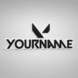 Custom Valorant Name Sign – Personalised Plaque & Plate
