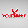 Custom Valorant Name Sign – Personalised Plaque & Plate