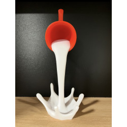 Floating Coffee Cup Sculpture
