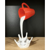 Floating Coffee Cup Sculpture