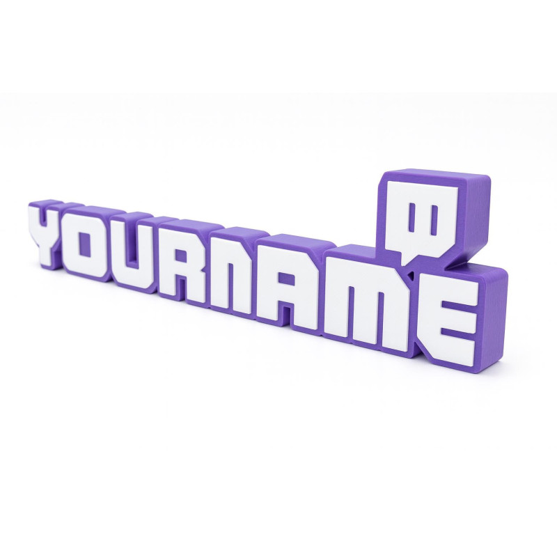 Custom Twitch Name Sign