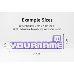 Custom Twitch Name Sign