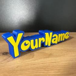 Custom Pokemon 3D Name Sign