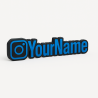 Custom Instagram Name Sign – Personalised Plaque & Plate