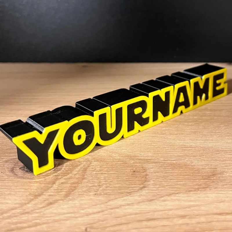 Custom StarWars 3D Name Sign