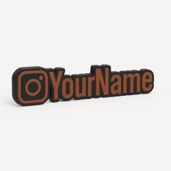 Custom Instagram Name Sign – Personalised Plaque & Plate
