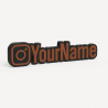 Custom Instagram Name Sign – Personalised Plaque & Plate