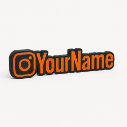 Custom Instagram Name Sign – Personalised Plaque & Plate