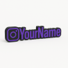 Custom Instagram Name Sign – Personalised Plaque & Plate