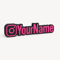 Custom Instagram Name Sign – Personalised Plaque & Plate