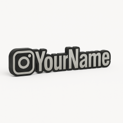 Custom Instagram Name Sign – Personalised Plaque & Plate