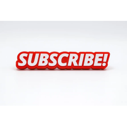 Subscribe 3D Sign