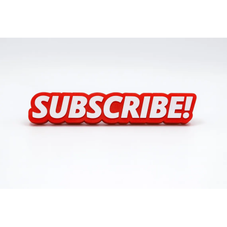 Subscribe 3D Sign