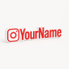 Custom Instagram Name Sign – Personalised Plaque & Plate