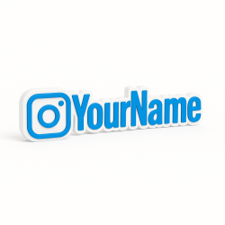 Custom Instagram Name Sign – Personalised Plaque & Plate