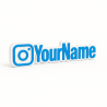 Custom Instagram Name Sign – Personalised Plaque & Plate