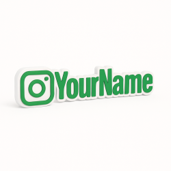 Custom Instagram Name Sign – Personalised Plaque & Plate