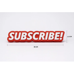 Subscribe 3D Sign