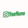 Custom Instagram Name Sign – Personalised Plaque & Plate