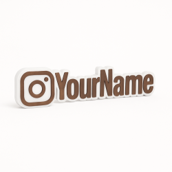 Custom Instagram Name Sign – Personalised Plaque & Plate