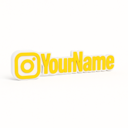 Custom Instagram Name Sign – Personalised Plaque & Plate