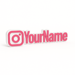 Custom Instagram Name Sign – Personalised Plaque & Plate