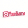 Custom Instagram Name Sign – Personalised Plaque & Plate