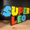 Custom Super Mario Style 3D Name Sign