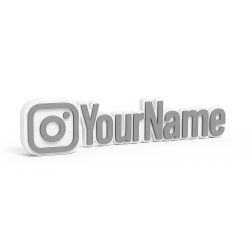 Custom Instagram Name Sign – Personalised Plaque & Plate