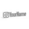 Custom Instagram Name Sign – Personalised Plaque & Plate