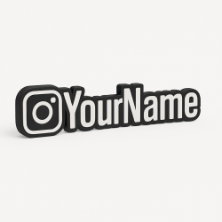 Custom Instagram Name Sign – Personalised Plaque & Plate