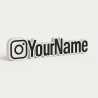 Custom Instagram Name Sign – Personalised Plaque & Plate