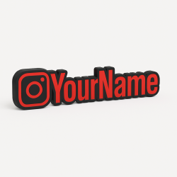 Custom Instagram Name Sign – Personalised Plaque & Plate