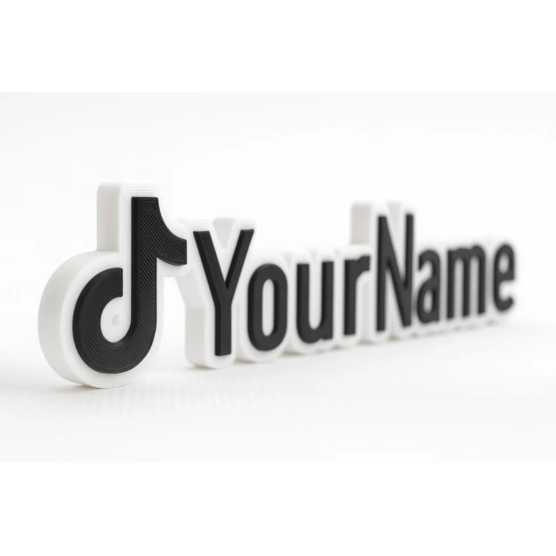 Custom TikTok 3D Name Sign