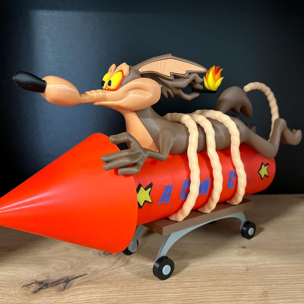 Wile E. Coyote with Rocket