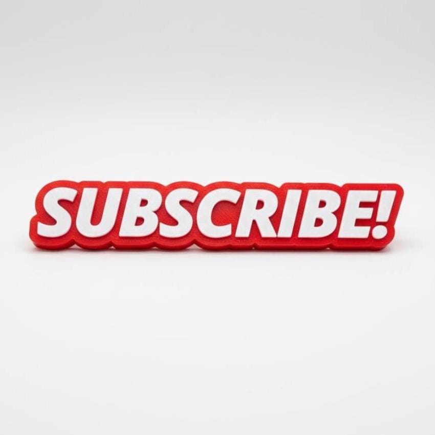 Custom 3D YouTube Plaque – Personalized Name for YouTubers – Shelf Decor – Video Background