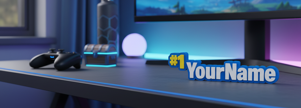 Personalized 3D Printed Sign for Gaming Rooms